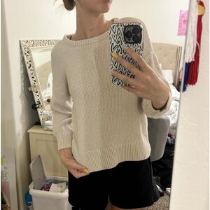 Old Navy cream knit sweater